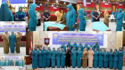 Pj. Ketua TP-PKK Kota Pariaman Resmi Dijabat Ny. Mustikawati