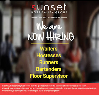 Sunset Hospitality Group Multiple Staff Jobs Recruitment For Dubai (UAE) Location