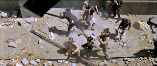 earthquake, 1974, disaster movie, 1970's, film, movie, cinema, screenshot, hollywood, los angeles, l.a, special effects, damage, destruction, skyscraper, box office,