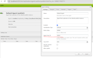 AEM replication queue setting