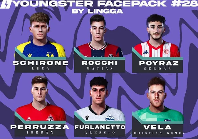 Youngster Facepack V28 2021 For eFootball PES 2021