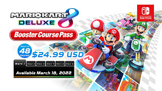 Mario Kart 8 Deluxe Booster Course Pass, 48 course for 24,99$, first wave available March 18th
