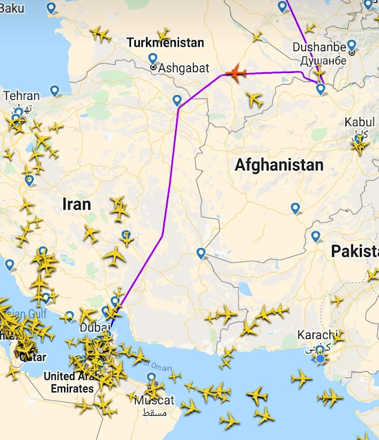 Afghan authorities immediately closed Kabul Airport to commercial flights and closed Afghanistan's airspace. Moldova's Terra Oya Airlines flight TVR750 from Baku to Delhi entered Afghanistan's airspace via Turkmenistan at 10:40 a.m. local time, when air traffic control alerted the flight. The pilot took the plane back to Turkmenistan in 11 minutes then reached the destination via Iran and Pakistan.