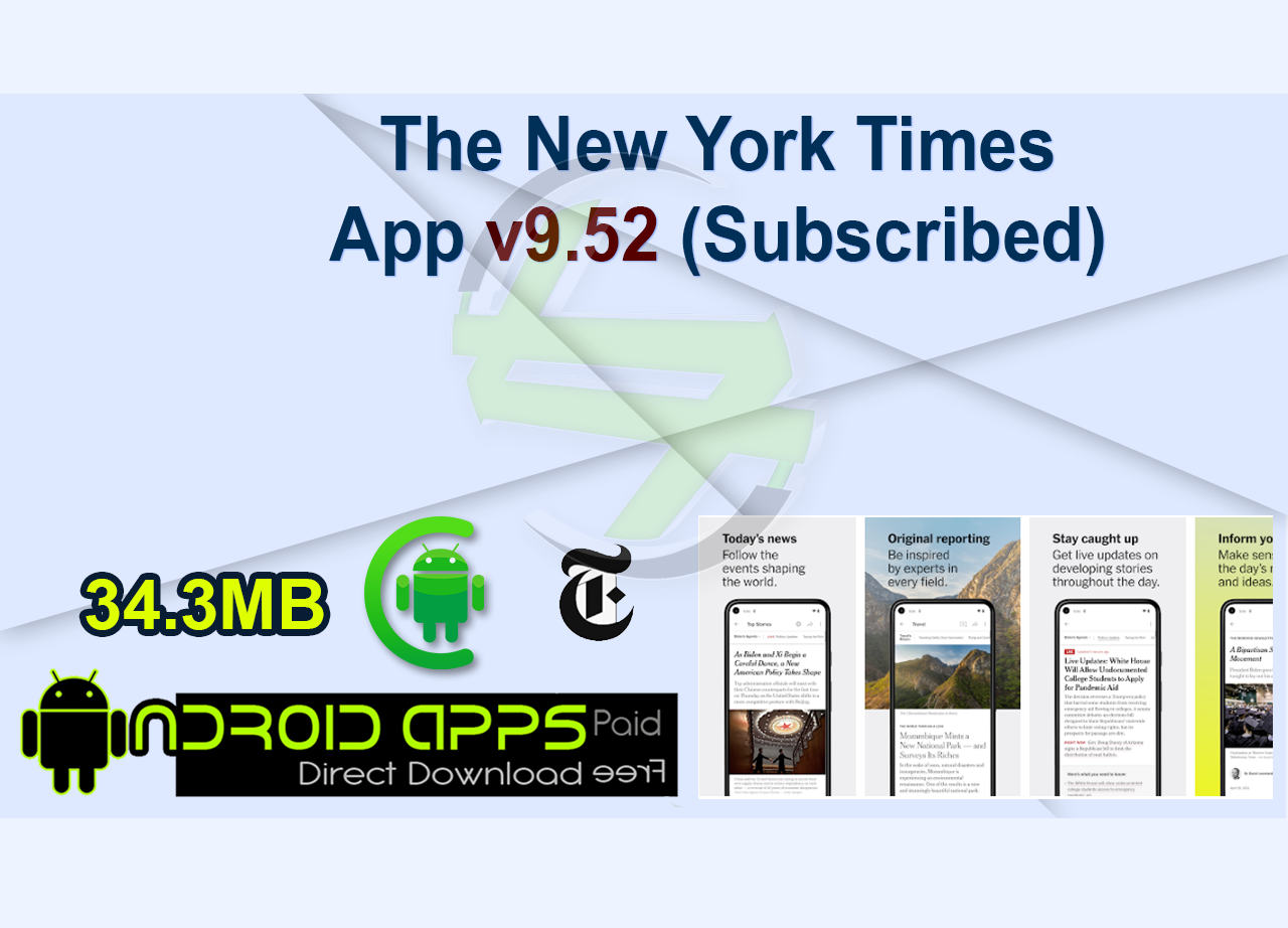 The New York Times App v9.52 (Subscribed)