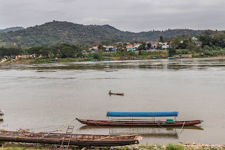 Looking across the Mekhong River to Huay Xai, Laos