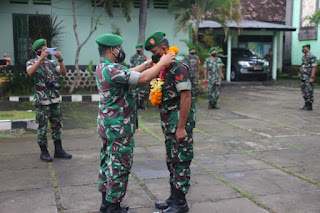 Kodim 1616/Gianyar Gelar Penyambutan Prajurit BKO Kodam XVIII/Kaswuari, Papua Barat