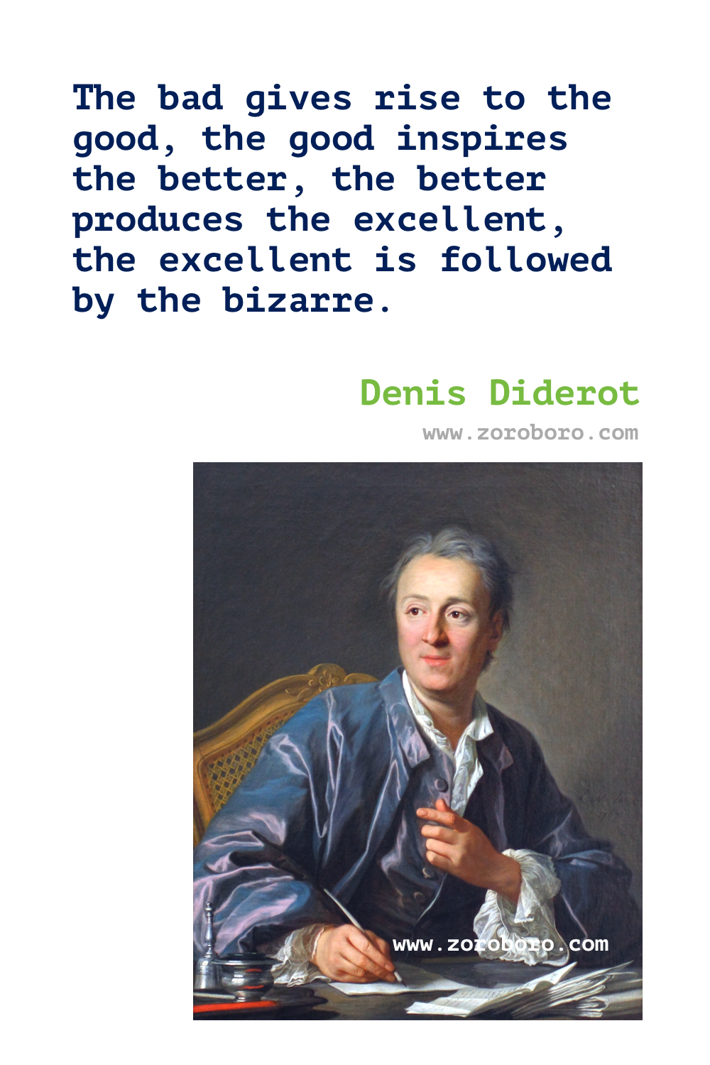 Denis Diderot Quotes. Denis Diderot Books Quotes. Denis Diderot Philosophy. Denis Diderot Effects, Beliefs & Book Quotes