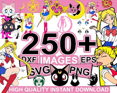 7 Free Sailor Moon SVG Files For You
