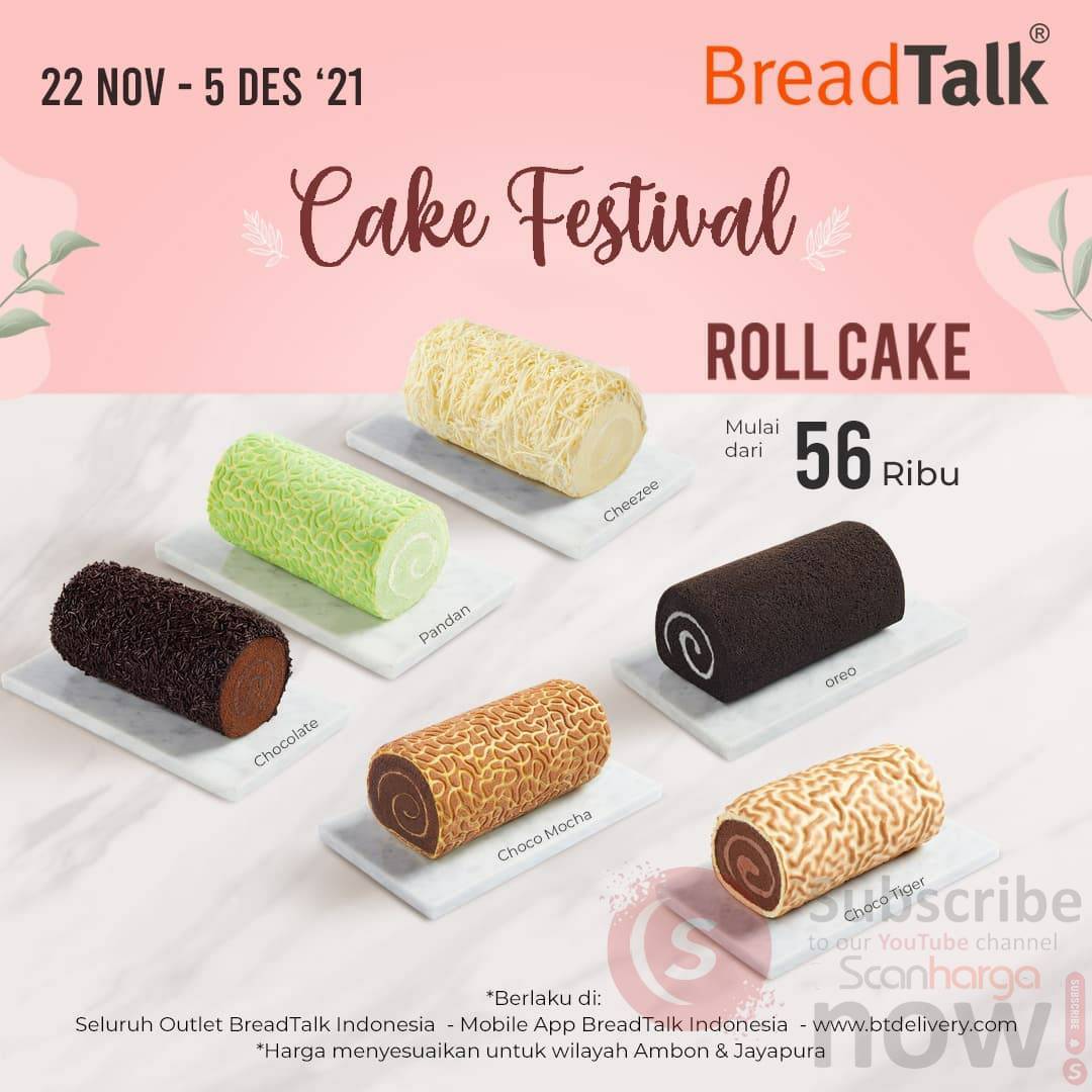 BREADTALK Promo CAKE FESTIVAL Harga Mulai Rp. 17ribu 2
