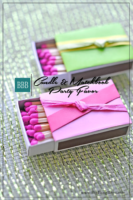 Candle & Matchbook Party Favor