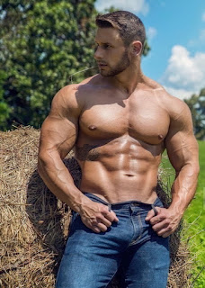 Hot Bodybuilder with Big Muscle Chest