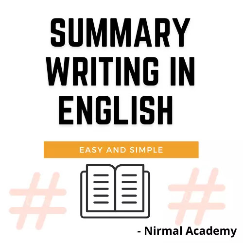 Summary Writing In English Class 12 pdf | Summary writing examples with answers