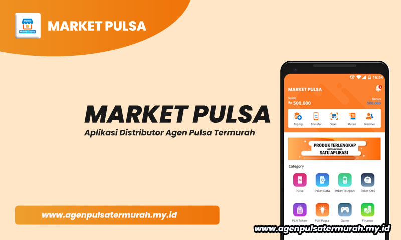 Market Pulsa, Agen & Aplikasi Jualan Pulsa Termurah All Operator dan PPOB