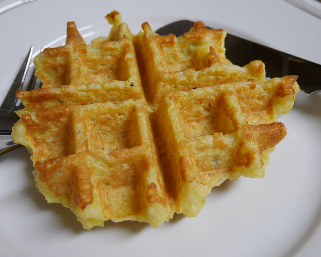 Kartoffelpuffer aus dem Waffeleisen