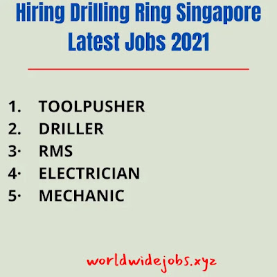 Hiring Drilling Ring Singapore Latest Jobs 2021