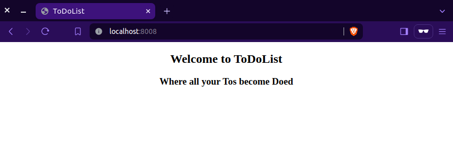 ToDoList Home