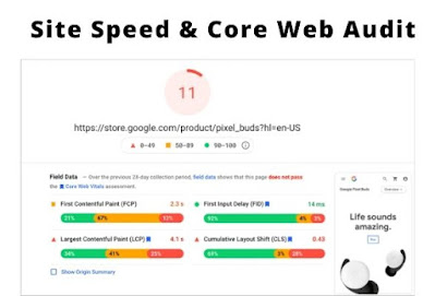 Web Site Speed & Center Web Vitals Audit