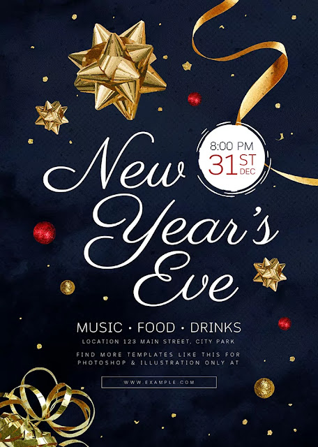 New Year 2022 Banner, Poster, Flyer PSD !! Flyer PSD !! Poster PSD !! Baner PSD