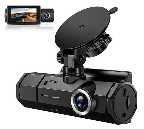 MSAFF Infrared Night Vision Dual 1080P Dash Camera for Cars