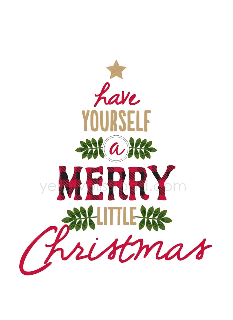 have yourself a merry Christmas printable