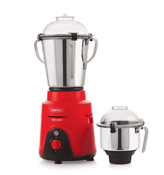 COOKWELL 2 HP Hotel Master Commercial Mixer Grinder, 1500W, Red and Black