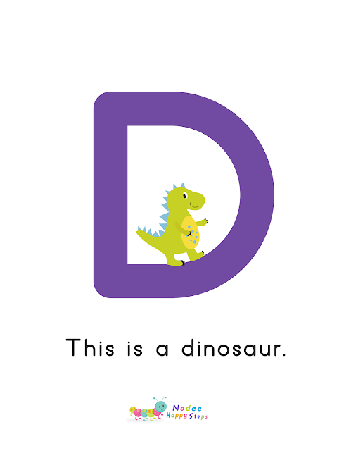 Letter D story for Kids - The Dinosaur
