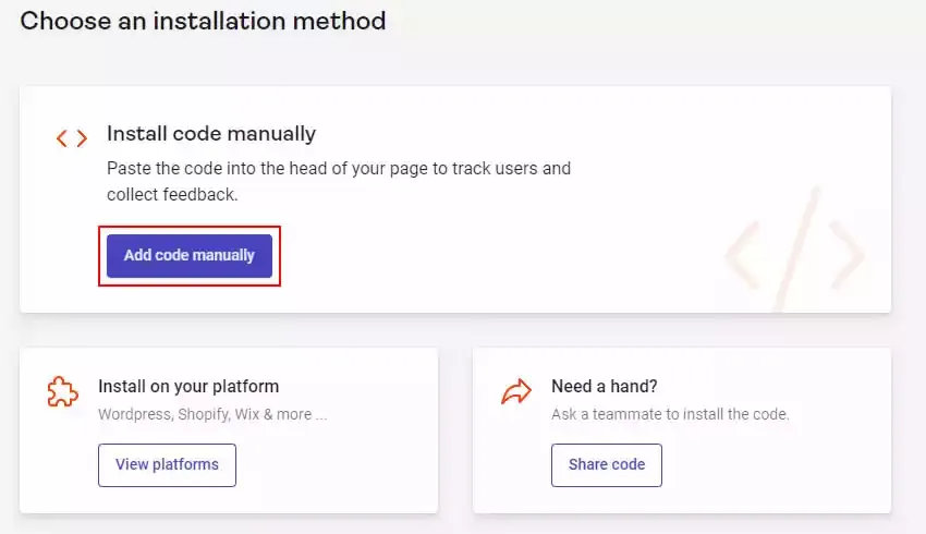 install Hotjar manualy