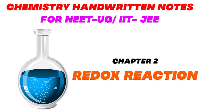 redox reaction chemistry handwritten notes