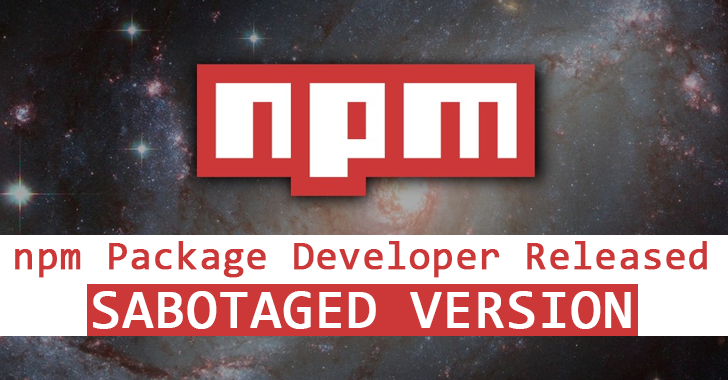 npm Package Sabotaged