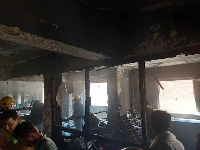 تفاصيل حريق كنيسة أبو سيفين في إمبامبة