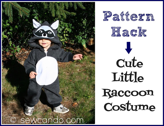 Sew Can Do: Pattern Hack: Making A Cute Little Raccoon Costume
