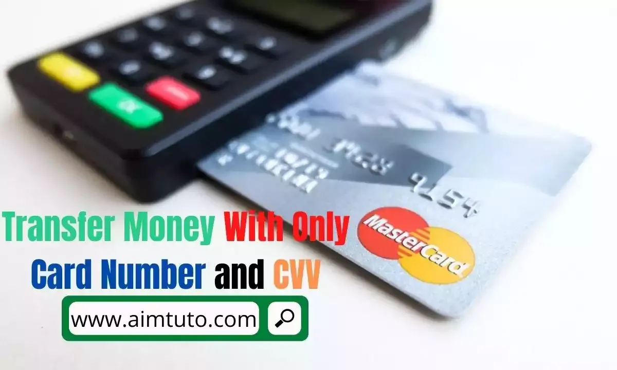 transfer money with only card number and cvv