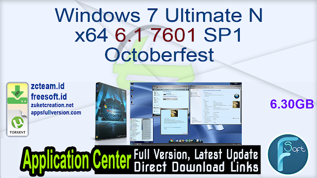 Windows 7 Ultimate N x64 6.1 7601 SP1 Octoberfest