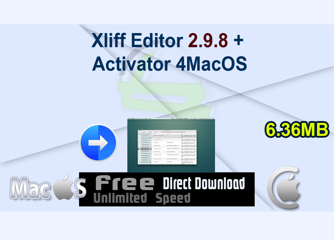 Xliff Editor 2.9.8 + Activator 4MacOS