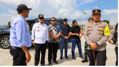 Pj Gubernur Sumut Hassanudin Meninjau Venue F1 Powerboat 2024 di Balige Dan Memastikan Persiapannya Berjalan Dengan Baik.