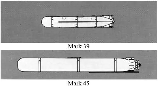 US NAVY- Torpedos - Submarinos MK39 MK45