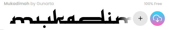mukadimah-font