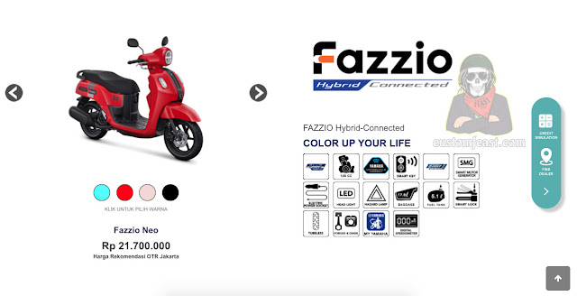 Pilihan Warna Yamaha Fazzio