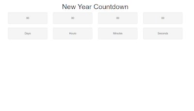 New Year Countdown 2022 | New Year Countdown using htmla css javascript