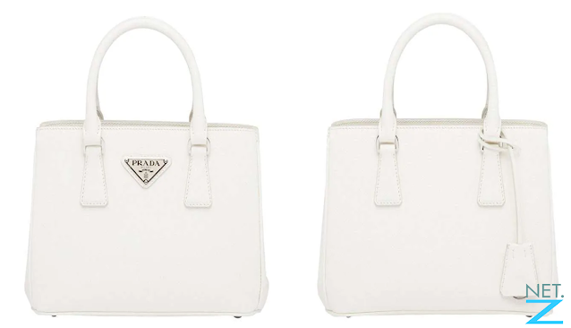 White Prada Galleria Saffiano Leather Mini Bag