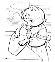 The Fox and the Stork coloring page