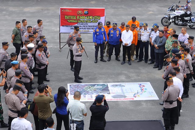 Amankan PON XXI, Polres Tebing Tinggi Gelar TFG Operasi Hatra Toba 2024