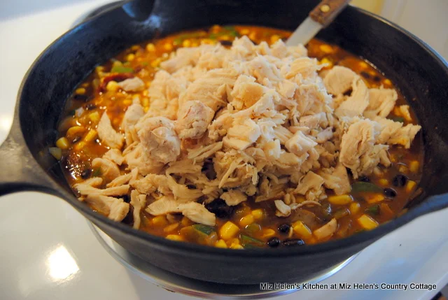 Southwest Chicken Pot Pie at Miz Helen's Country Cottage