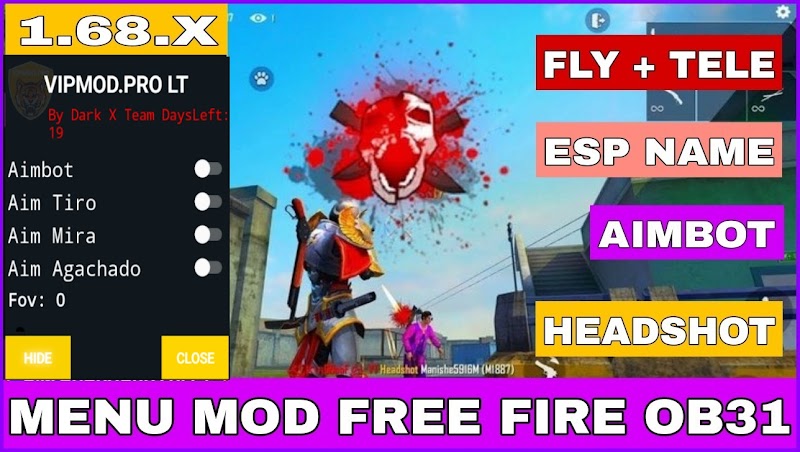 MENU MOD FREE FIRE OB31 -MOD AUTO HEADSHOT 100%, AIM BOT, AUTO GHIM ĐẦU, CHẠY NHANH, KHÔNG LỖI VĂNG GAME V14