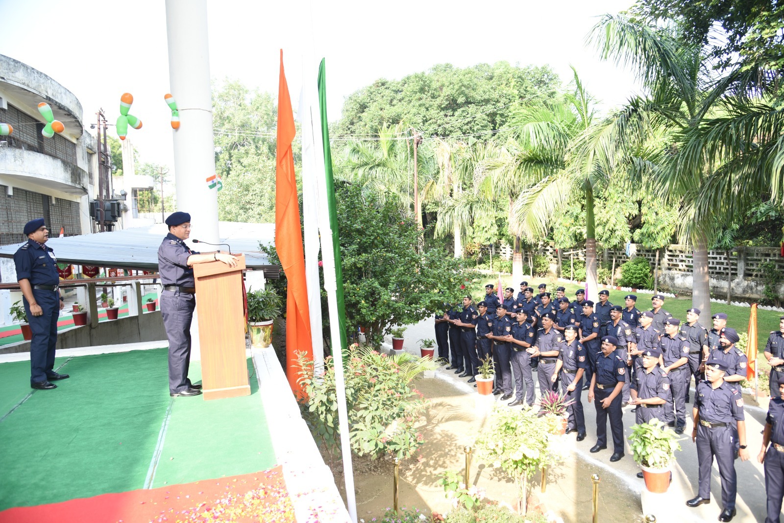 एनडीआरएफ ने मनाया स्वतंत्रता दिवस : आपदा सेवा सदैव सर्वत्र के लिए प्रतिबद्ध