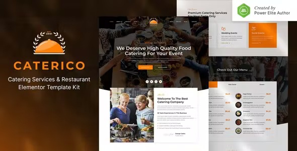 Best Catering Services & Restaurant Elementor Template Kit