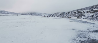 Cañón de Stuðlagil en invierno.