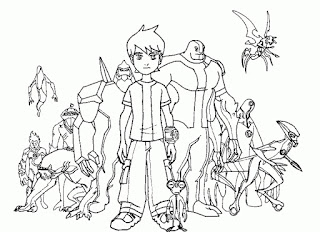 Coloring Pages for boys Ben 10