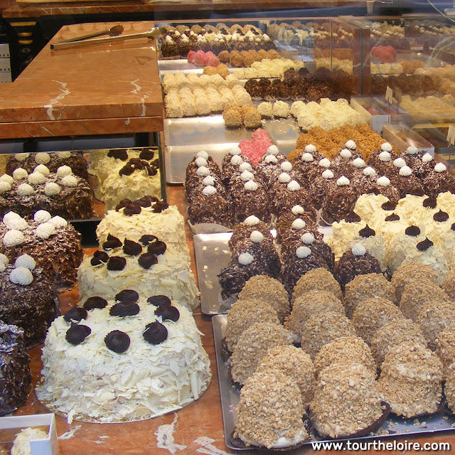 Patisserie display, Indre et Loire, France. Photo by Loire Valley Time Travel.