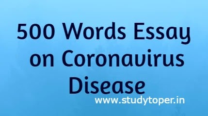 Coronavirus Essay in English in 1500 words